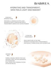 babrea 哑光持久亮泽粉底液 30ml - 01 象牙白 - 查看 6