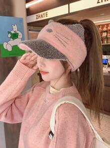 1pc Women's Winter Baseball Cap, Cute Cat Shape, Knitted Woolen Hat, Versatile Warm Baseball Cap, Suitable For Daily Use - Multicolor - View 11