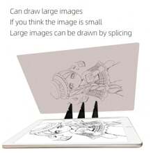 1pc Optical Tracing Drawing Board - Universal For Smartphones And Tablets, Sketching, Drawing, Animation And Copying - Multicolor - View 8