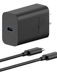 Cargador Moto Tipo C De Pared Con Cable Carga Turbo Negro - Negro - Ver 3