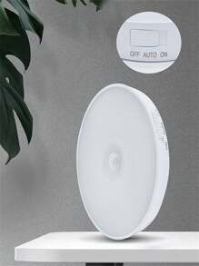 1pc/3pcs/6pcs Cabinet Night Light USB Charging MagneticSuction Bedside Wardrobe Cabinet Creative Gift Light Intelligent,Rechargeable Wireless Motion Sensor Wall Light,For Kitchen & Bedroom (250mAh)