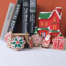 8 món quà xuyên biên giới năm 2024 Bộ bông tuyết màu đỏ mới dành cho ông già Noel và thiên thần nhỏ, Đồ trang trí bằng nhựa mềm PVC cho ngôi nhà, Lời chúc lễ hội, Giáng sinh dễ thương, Trang trí cây thông Noel, Thu hoạch Halloween, Đồ thủ công ngày lễ - Nhiều màu - Xem 5