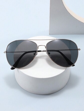 1 st. Herr Coola Glasögon Metallbågar Aviator Modeglasögon För Vardagslivet Vintage Solglasögon Accessoarer Strandtillbehör Glasögon Solglasögon Looks Gatustil Och Passar Till Tröjajacka Sweatshirt Huvtröja Läderbyxor Och Cargobyxor För Sommar Strandsemester, Utomhus, Resor