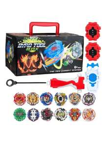 Juguete lanzador Burst Beyblades de 12 piezas con caja de almacenamiento,juguete peonza - Multicolor - Ver 3