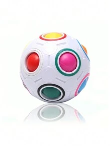 Magic Rainbow Ball Magic Cube, Asymmetrical Shape Smooth Anti-Stress Fidget Toy - Alien Football - View 12