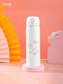 1 pieza, Taza de agua de acero inoxidable, portátil, botella de agua, aislamiento térmico y frío, regalo para hombres y mujeres para volver a la escuela