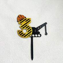 Set de 3 decoraciones para tartas de cumpleaños con números del 1 al 9 para fiestas de cumpleaños de niños de 1 a 9 años, también para decoración de tartas de Navidad - multicolor - Ver 20