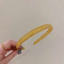 1pc Korean Acrylic 2024 New Jelly Hair Hoop With Teeth Plastic Non-Slip Hairband Headband Hair Accessories For Women When Washing Or Doing Facial Care,Hairband,Hair Hoop Headbands