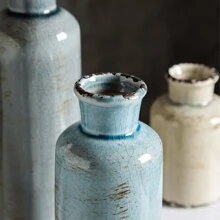 9pcs Ceramic Vase With Different Size, For Living Room Decor, Small Bohemia Decorative Vases For Home Decoration, Modern Minimalism Vases For Wedding Decoration,Home Decor,Flower Vase,Centerpiece,Table Decor Gifts Birthday Graduation Glass Vase