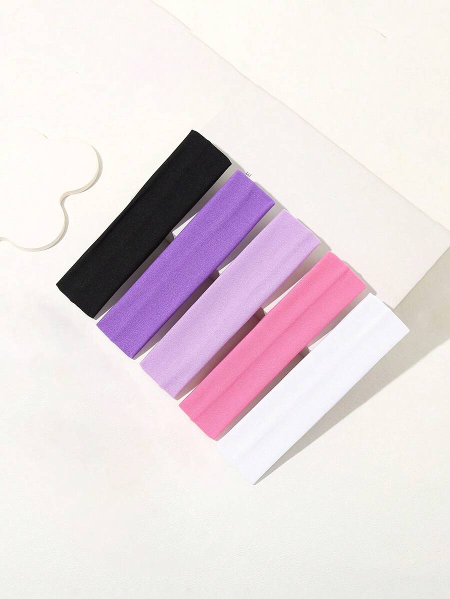 5pcs/Set Adorable Fashion Sweet Gentle Creative Design Simple Campus Style Hair Bands - Multicolor - View 1