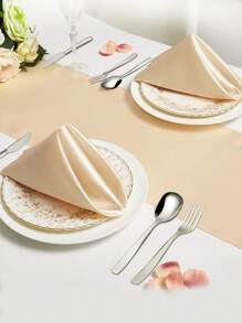 High-Quality Satin Napkins, Soft And Square Shaped, Ideal For Dinner Parties, Wedding Receptions, Festive Table Decoration - Multicolor - View 20