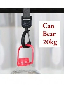 Magic Sticker Baby Stroller Multi-Purpose Hooks, Safe Infant Carriage Accessories - Black - View 6