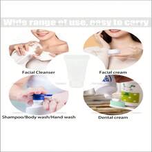 透明空可再填充塑料软管瓶旅行洗发水瓶旅行盥洗用品容器化妆品样品瓶罐旅行化妆品容器带螺旋盖用于唇彩膏身体乳液沐浴露洗发水洁面乳，浴室储物罐