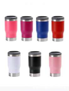 1 件 14 盎司不锈钢真空隔热杯，双层旅行杯带盖，适合汽车、户外使用 - 多色 - 查看 4