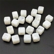 20入組8mm正方形丙烯酸珠寶，用於項鍊，手鍊，耳環，吊墜DIY珠寶製作 - 立方形 - 查看 18