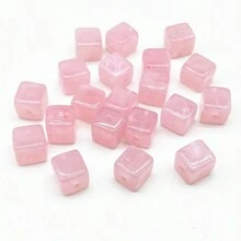 20入組8mm正方形丙烯酸珠寶，用於項鍊，手鍊，耳環，吊墜DIY珠寶製作 - 立方形 - 查看 20