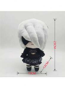 Nier Automata 2B Plush Doll, NieR: Automata Video Game Cartoon Doll - Multicolor - View 5