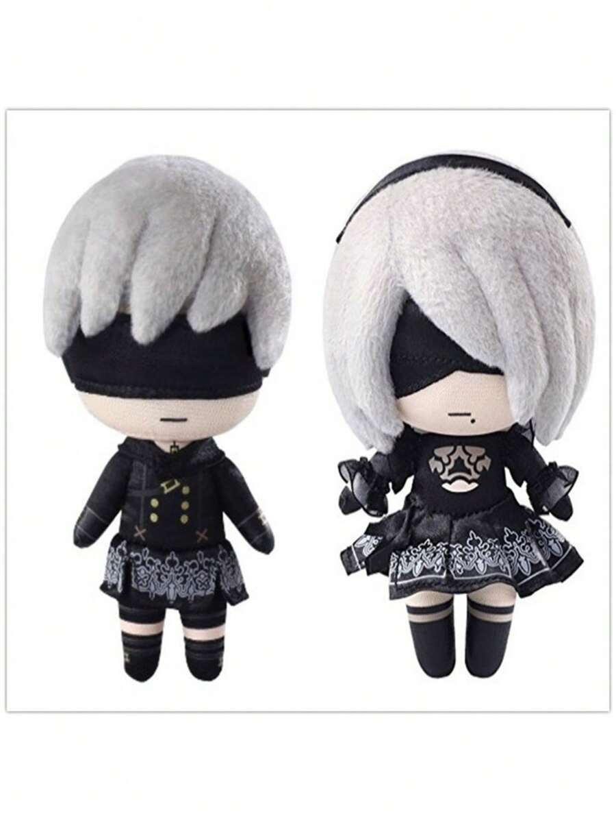 Nier Automata 2B Plush Doll, NieR: Automata Video Game Cartoon Doll - Multicolor - View 1