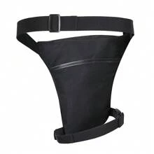 WOSAWE WOSAWE Adjustable Reflective Waterproof Motorcycle Leg Bag, Off-Road Riding Waist Pack With Storage