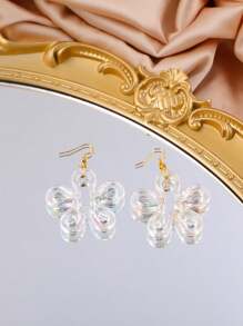 1 Pair Of New Fashion Women's Sweet And Pure Hollow Flower Earrings, Light Luxury Niche Design Earrings, Suitable For Daily Wear Valentines