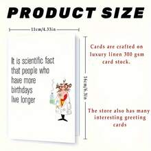 1張生日賀卡，祝福卡，祝您一切順心如意，表達真心的祝願 - 彩色 - 查看 2