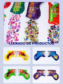 10 piezas Pistolas De Flores Inflables Portátiles Para Fiestas, Fiesta Temática De Novedades De Fuegos Artificiales De Confeti, Bodas, Aniversarios, Fiestas De Año Nuevo, Fiestas De Graduación, Sorpresas De Regalos Coloridos Al Azar Para Fiestas De Cumpleaños Y Otros Carnavales - Multicolor - Ver 4