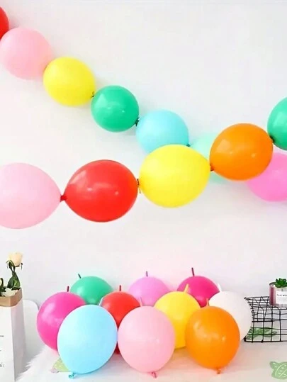 100 piezas de globos de cola coloridos, adecuados para decoración de bodas, decoración de fiestas de cumpleaños, celebración de aniversarios, decoración de ceremonias de graduación, decoración de días festivos, decoración del Día de la Madre, decoración interior y exterior, decoración del hogar, decoración de habitaciones, Navidad y otras ocasiones.