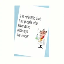 1張生日賀卡，祝福卡，祝您一切順心如意，表達真心的祝願 - 彩色 - 查看 8