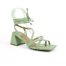 Women Heeled Sandals - 薄荷綠 - 查看 2