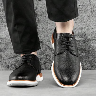 Classic Men's Fashion Sneakers - Oxford Style Dress And Casual Shoes