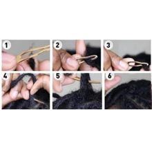 Agulha Dreadlocks ferramenta artesanato sisterlocks crochê - Crochet Ganchos Hair