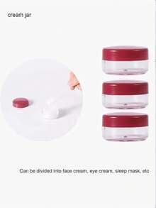 5件/套旅行瓶化妆品瓶套装可重复罐瓶套装喷雾乳液洗发水沐浴露管瓶化妆品空液体容器便携式工具补充装，瓶子便携式盥洗袋套装按压喷雾瓶乳液洗发水霜空瓶，适合短途旅行化妆品包装，旅行配件