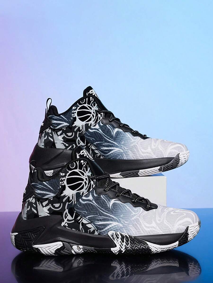 Men's Outdoor Basketball Shoes Rubber Sole Comfortable Breathable Sports Shoes
