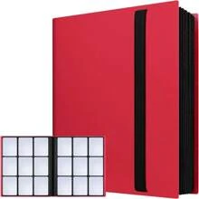 Album per raccoglitori di carte da gioco, decorazioni natalizie, 9 tasche per pagina, raccoglitore di carte da hockey, raccoglitore di carte da baseball con alloggiamenti laterali, 20 fogli, 360 slots per carte da gioco per sport come calcio e basket