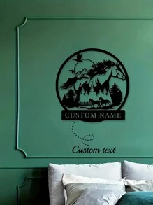 1 قطعة لوحة حائط معدنية حديدية مخصصة بشكل حصان مزرعة و لوحة اسم مخصصة، ديكور منزل ريفي لغرفة المعيشة أو المكتب متعدد الوظائف، زخرفي، قابل لإعادة الاستخدام، فاخر، أنيق، جميل، عالي الجودة، تخصيصي حديث، فريد، هدية مثالية للرجال والنساء والأصدقاء والأسرة والحيوانات الأليفة لمناسبات مختلفة كالأعياد والأعياد الوطنية وأعياد الأم والأب وحفلات التخرج والزفاف وأعياد الميلاد وأعياد الأطفال