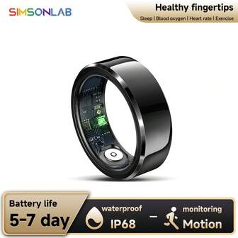  SIMSONLAB Ultra-Low Power Consumption Smart Couple Rings, Suitable For Men & Women, Great Gift