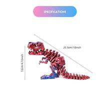 3D 打印恐龙骨骼、全关节霸王龙、挖掘史前化石、恐龙玩具、益智玩具、成人玩具，适合注意力缺陷多动障碍 (ADHD) - 彩色 - 查看 7