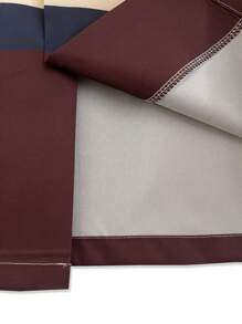 棕色独特印花四向弹力男士休闲衬衫 - 棕色 - 查看 5