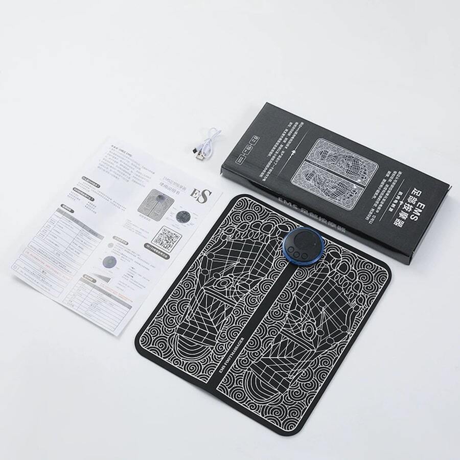 Masajeador de pies EMS, almohadilla para pies con terapia de pulso en el hogar, almohadilla para masaje de pies, masaje de pies inteligente. - Multicolor - Ver 1