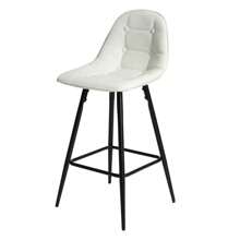 Counter Stools,Set Of 2 Bar Stools With Back And Footrest, Modern Metal Counter Height Barstools For Kitchen Home Bar,25.5" Armless Barstool Chairs