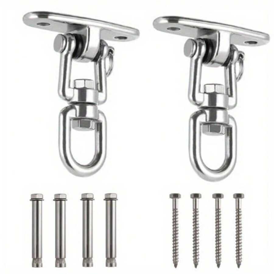 2 Pack Swing Hangers Swing Hooks With Bolt Screws For Porch Swings, 360