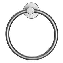 Towel Ring Gun Grey, Bath Hand Towel Ring Thicken Space Aluminum Round Towel Holder For Bathroom - 灰色 - 查看 2