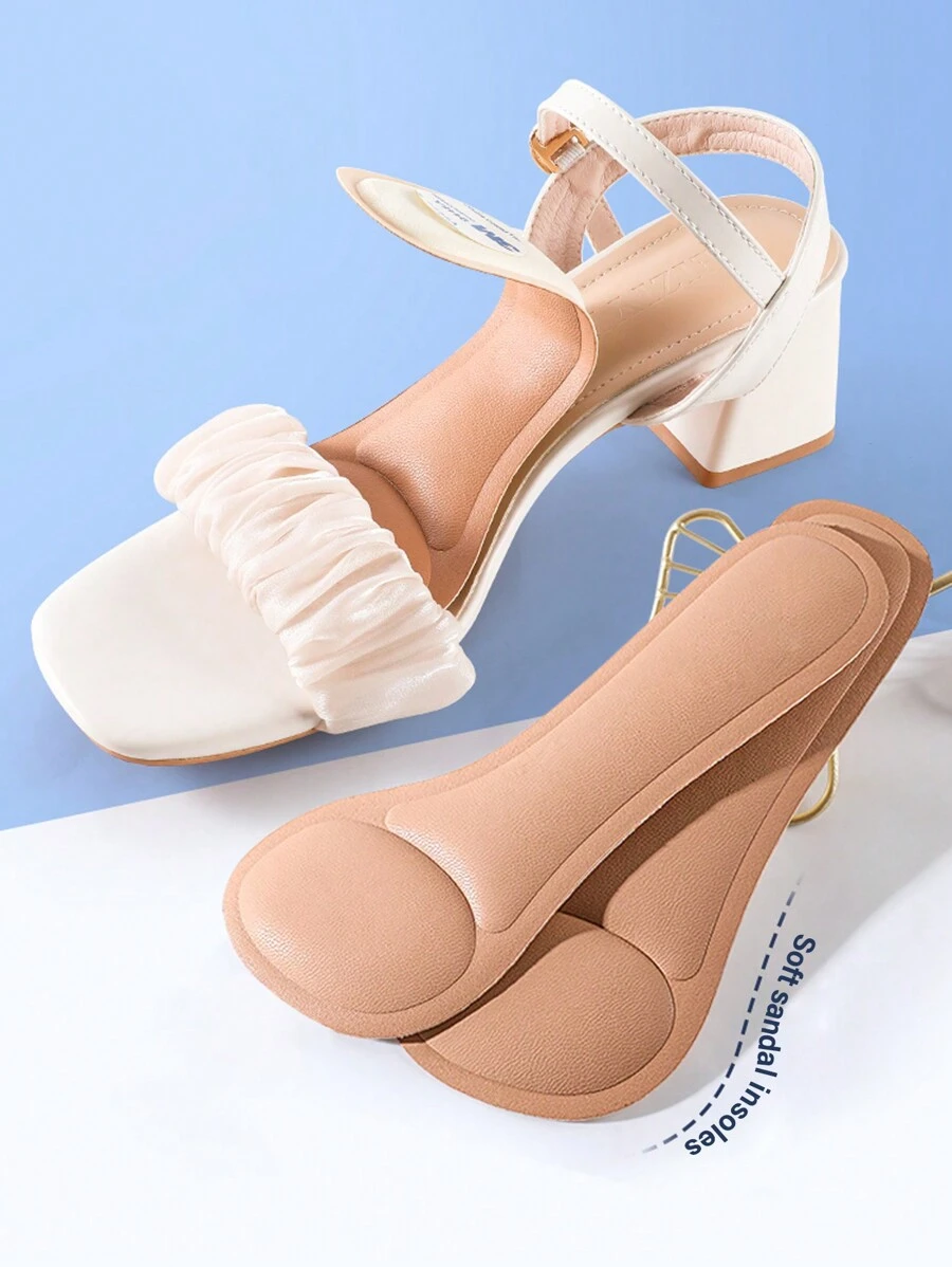 1 Cặp Đế Lót Đệm Cao Gót, Miếng Lót Gót Chân Thấm Hút & Mềm Mại Chống Trơn Trượt, Miếng Lót Giày Nữ, chống Trượt Cho Giày Cao Gót & Dép - đế lót giày cao gót - Xem 1