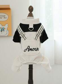 PETCIRCLE 1 件时尚围兜裤宠物衣服适合小型/中型犬和猫