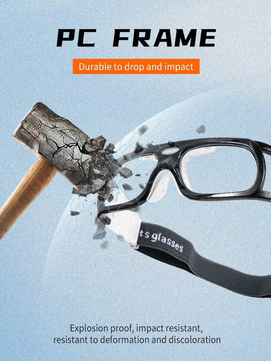 OBAOLAY青少年篮球护目镜足球防护眼镜，可更换近视镜片 - 彩色 - 查看 1