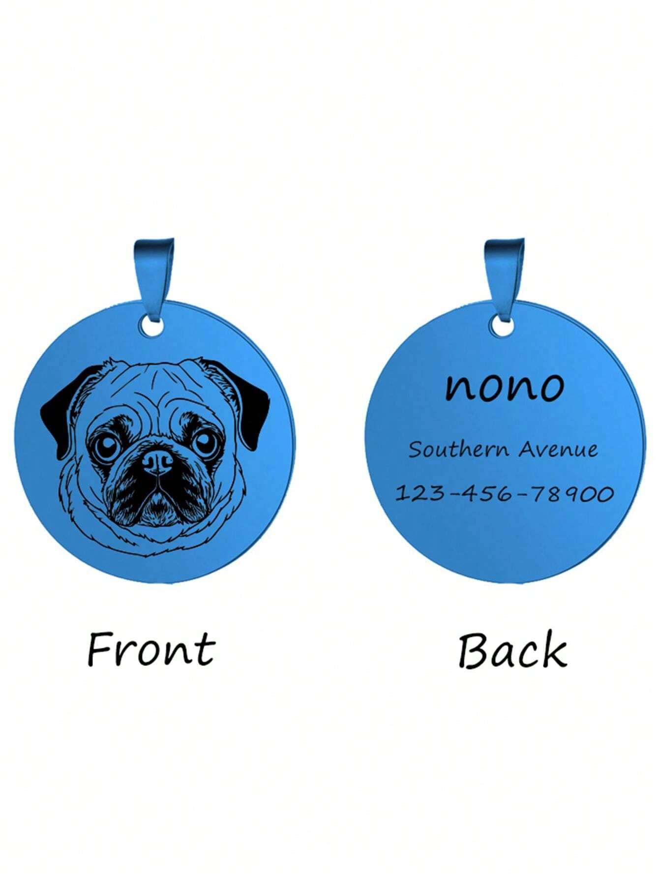 Médaille D'identification Personnalisable Pour Chien Et Chat - En Acier Inoxydable - Tailles 25/32/36 Mm - Gravure Texte Au Choix - 4