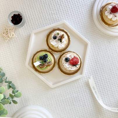 1pc Hexagon Cupcake Stand For Wedding Birthday Party Decorations Fiesta Decor Pink Party Decoration Cake Stand Set For Christmas Decorations Wedding Decor Wedding Party Supplies Wedding Decorations Wedding Accessories Wedding Cake Stand