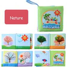 启蒙早教婴儿布书英语动物交通认知书籍婴儿布书婴儿书，婴儿书籍，婴儿玩具，婴儿袜子，拖拉机玩具，洗澡书，婴儿玩具，婴儿书籍，婴儿书籍，婴儿玩具，婴儿书籍，婴儿玩具 - 彩色 - 查看 17