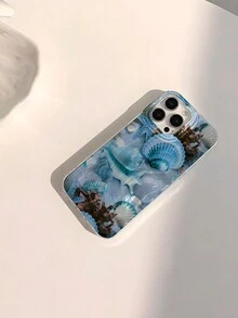 1pc Ocean Themed Waterproof Anti-Shock Anti-Slip Soft Phone Case Cover With Underwater World Design Compatible With IPhone - Multicolor - View 2