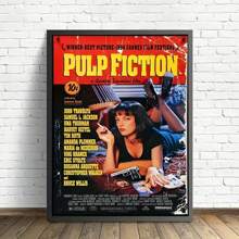 HALFLEMART 1 szt. Oprawiony plakat na płótnie w stylu vintage, malarstwo na okładce postaci filmowych, sztuka ścienna na płótnie, do wystroju salonu i sypialni